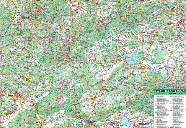 Atrakcje Pogranicza - mapa